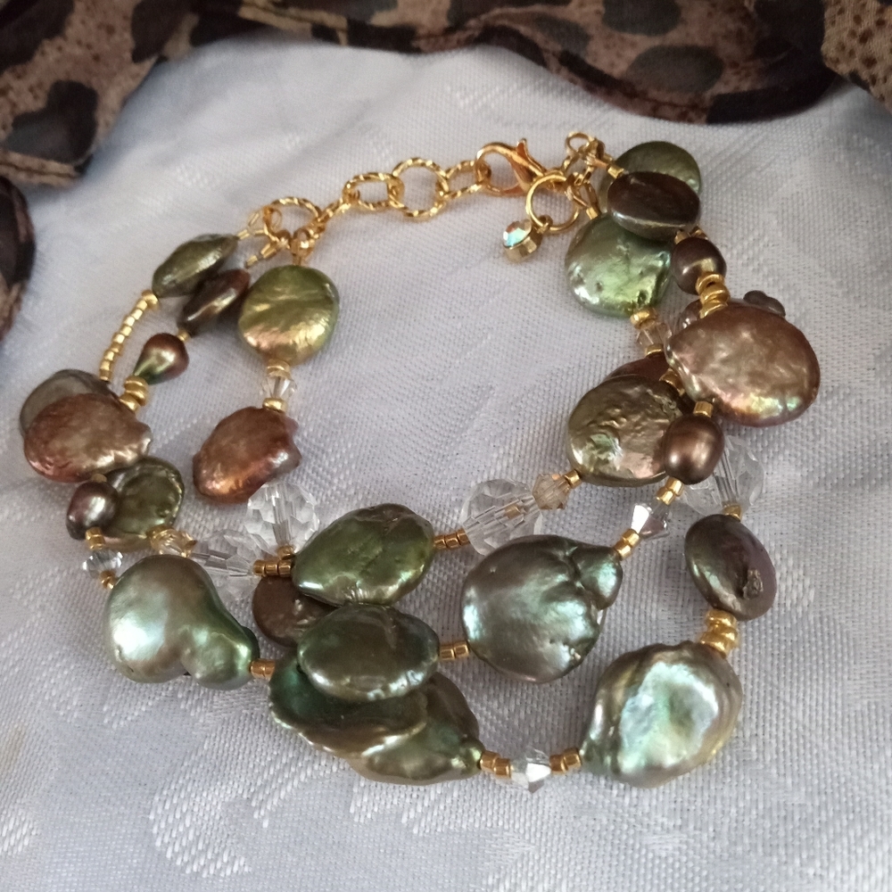 Coin Pearl bracelet - Picture 4 of 6